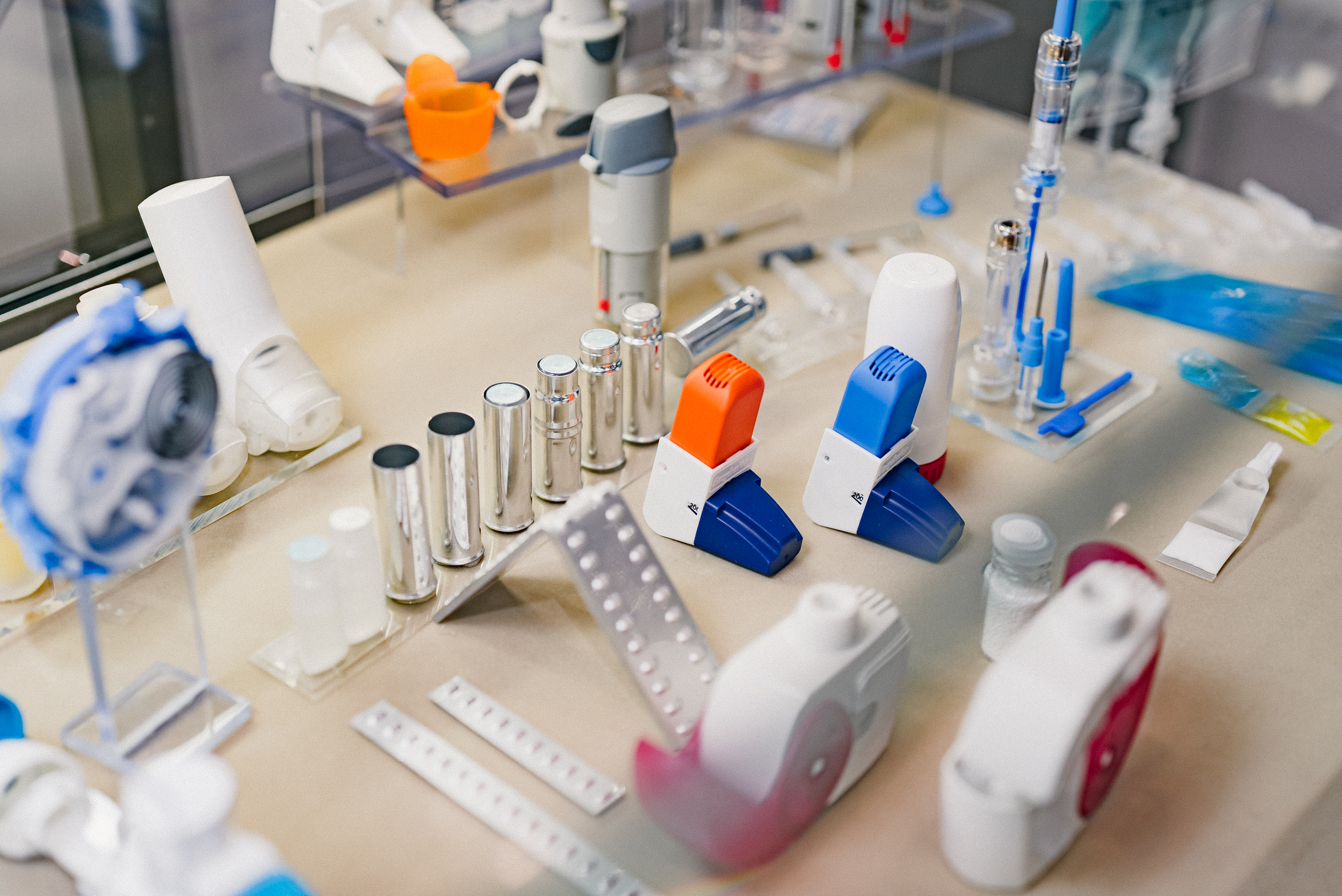 CPHI Japan - Pharma products on showcase table