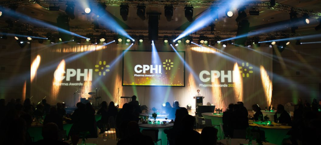 View of award ceremony hall at a CPHI event