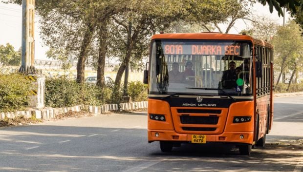 image of bus handles