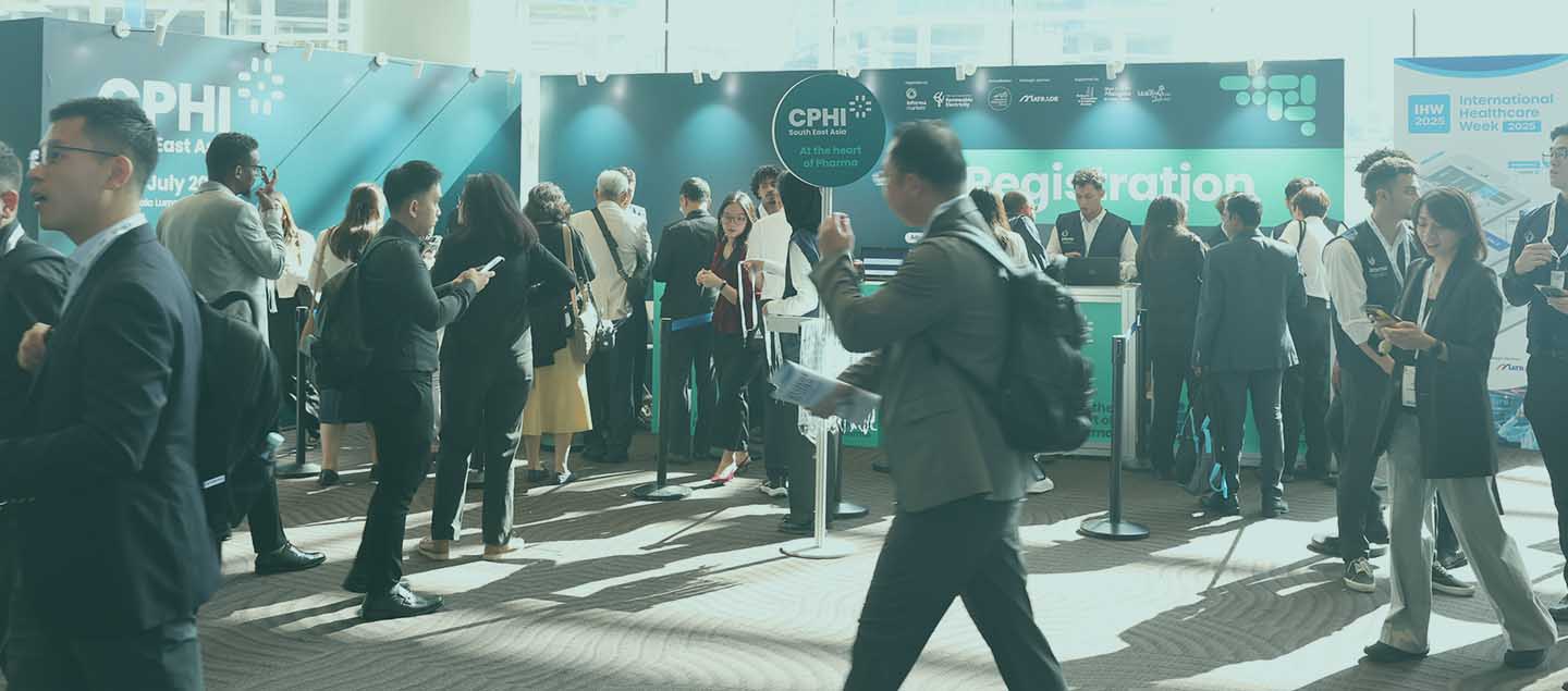 Pharma professionals at CPHI event